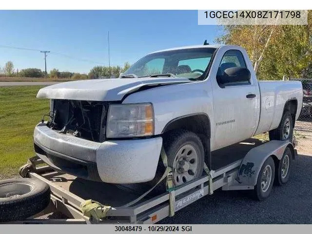 2008 Chevrolet Silverado C1500 VIN: 1GCEC14X08Z171798 Lot: 30048479