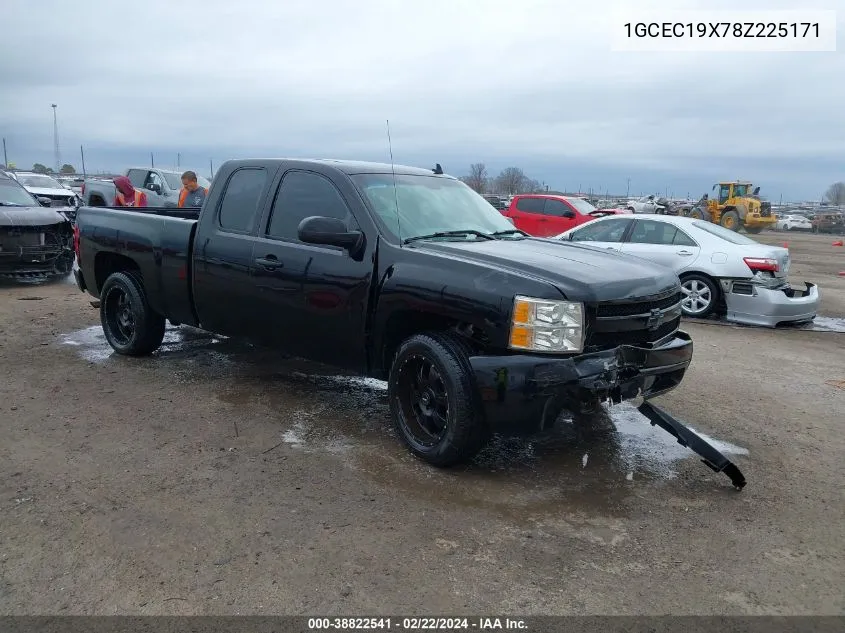 2008 Chevrolet Silverado 1500 Work Truck VIN: 1GCEC19X78Z225171 Lot: 38822541