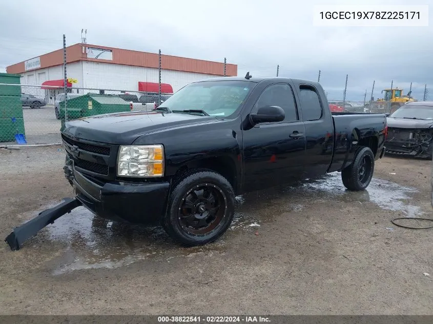 2008 Chevrolet Silverado 1500 Work Truck VIN: 1GCEC19X78Z225171 Lot: 38822541