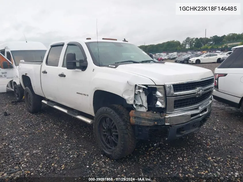 2008 Chevrolet Silverado 2500Hd Work Truck VIN: 1GCHK23K18F146485 Lot: 39097558