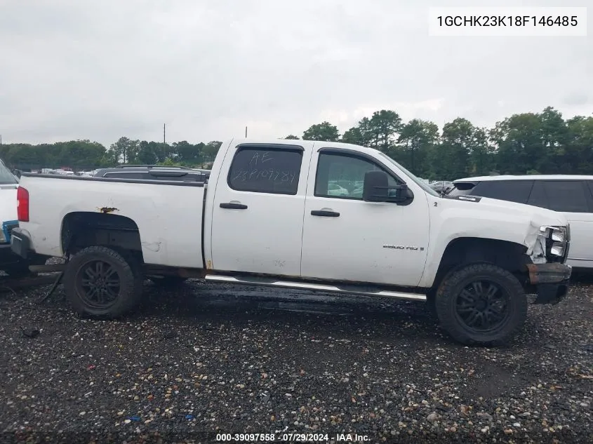 2008 Chevrolet Silverado 2500Hd Work Truck VIN: 1GCHK23K18F146485 Lot: 39097558