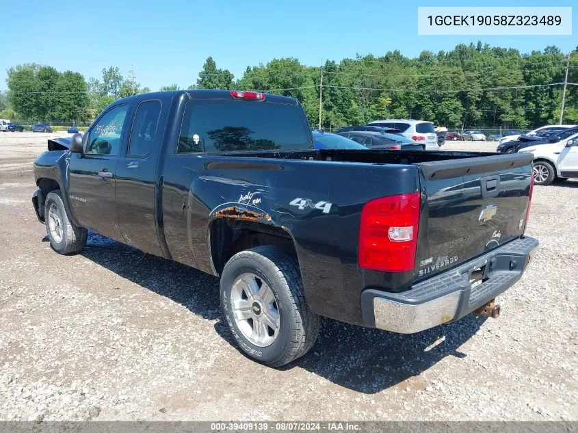 2008 Chevrolet Silverado 1500 Work Truck VIN: 1GCEK19058Z323489 Lot: 39409139