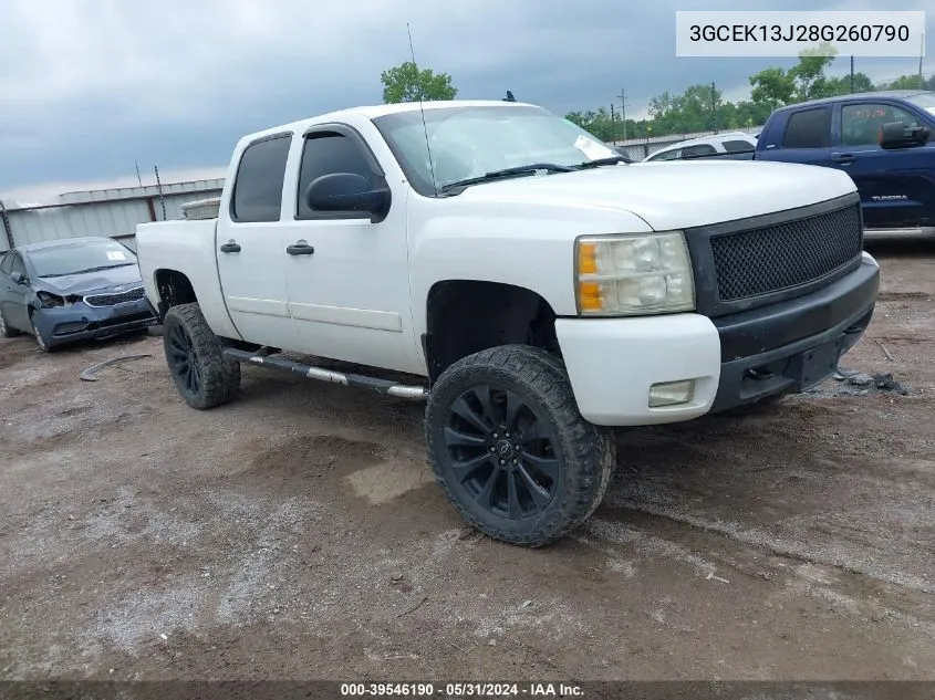 2008 Chevrolet Silverado 1500 Lt1 VIN: 3GCEK13J28G260790 Lot: 39546190