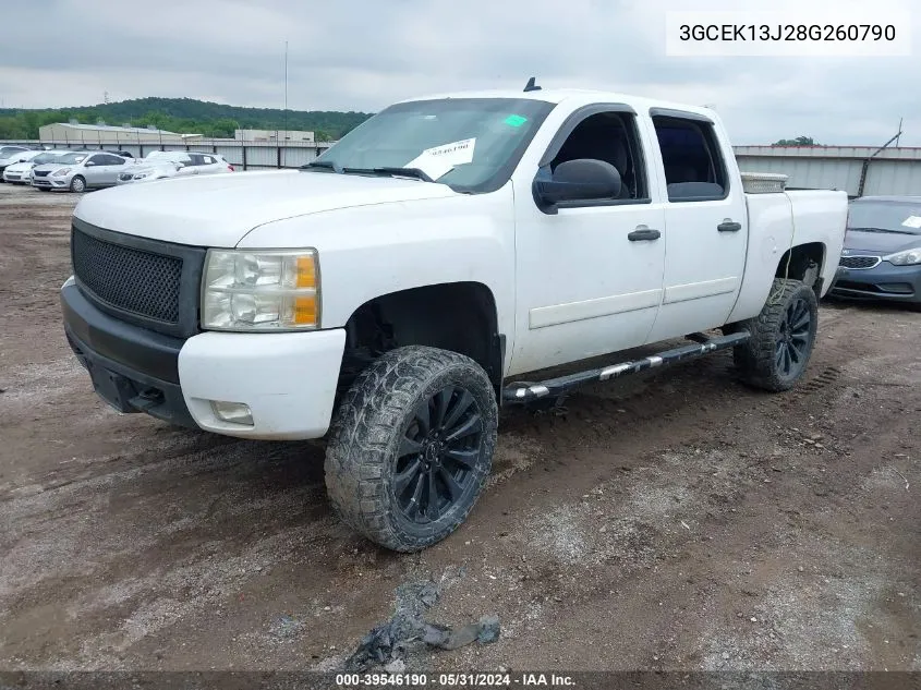 2008 Chevrolet Silverado 1500 Lt1 VIN: 3GCEK13J28G260790 Lot: 39546190