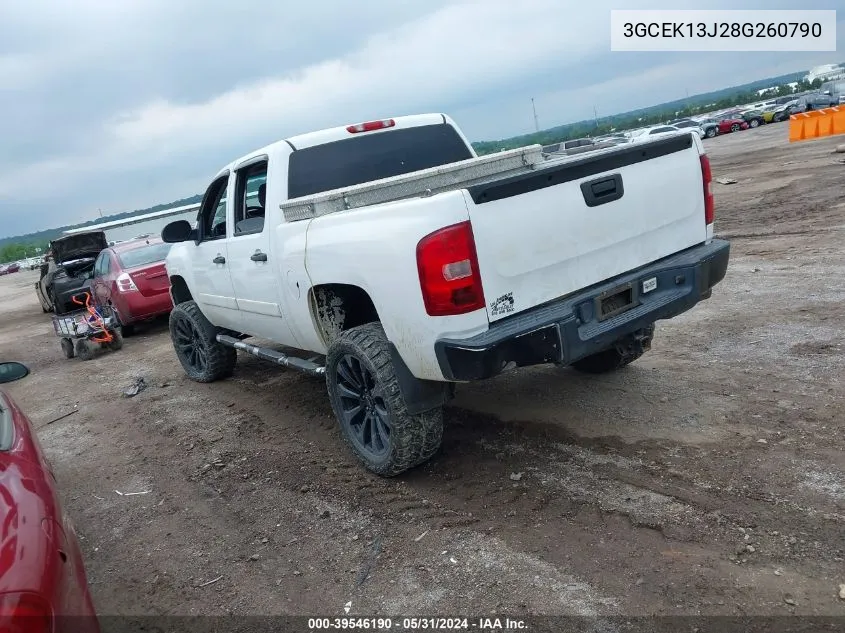 3GCEK13J28G260790 2008 Chevrolet Silverado 1500 Lt1