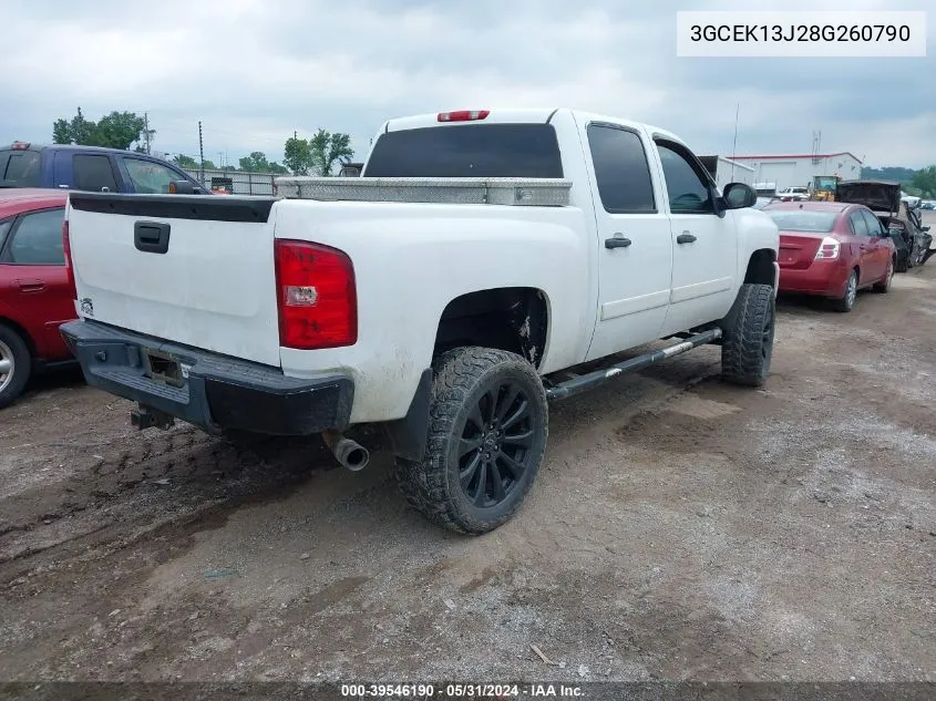 2008 Chevrolet Silverado 1500 Lt1 VIN: 3GCEK13J28G260790 Lot: 39546190