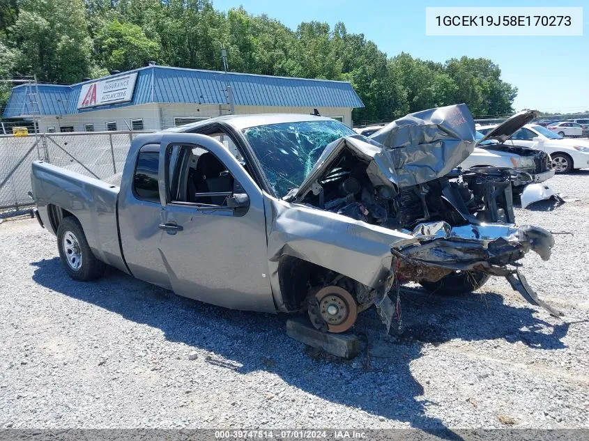 2008 Chevrolet Silverado 1500 Work Truck VIN: 1GCEK19J58E170273 Lot: 39747514