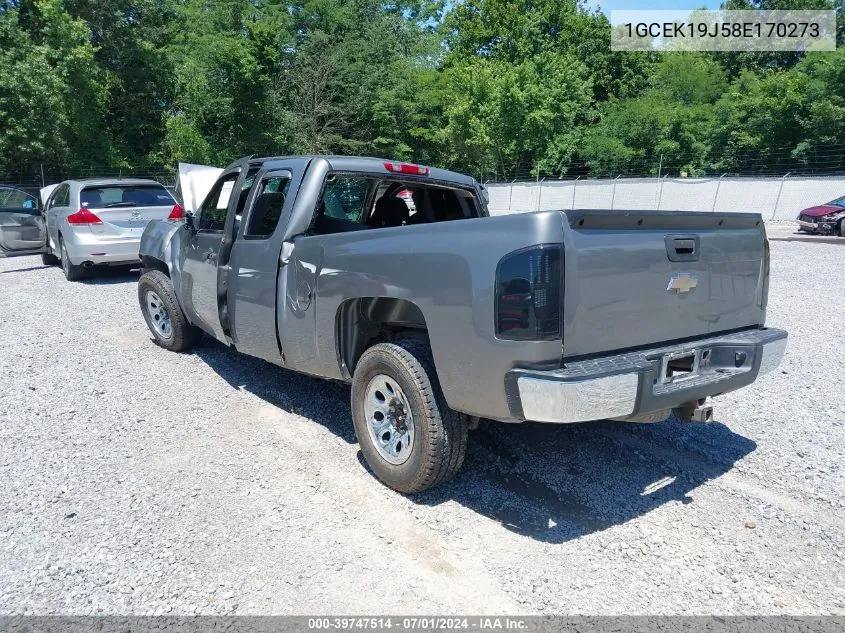 2008 Chevrolet Silverado 1500 Work Truck VIN: 1GCEK19J58E170273 Lot: 39747514