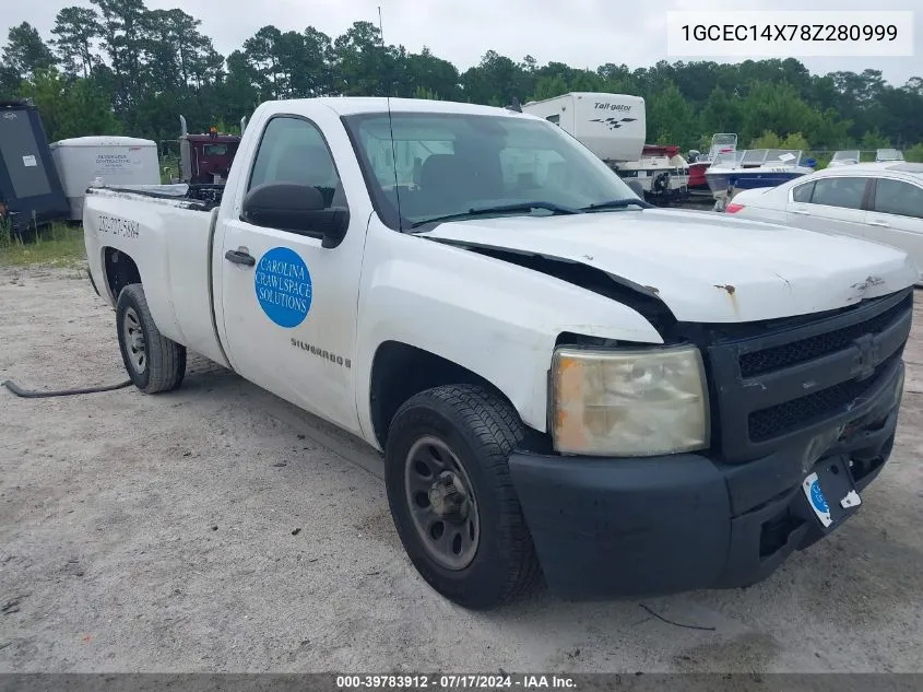 2008 Chevrolet Silverado 1500 Work Truck VIN: 1GCEC14X78Z280999 Lot: 39783912