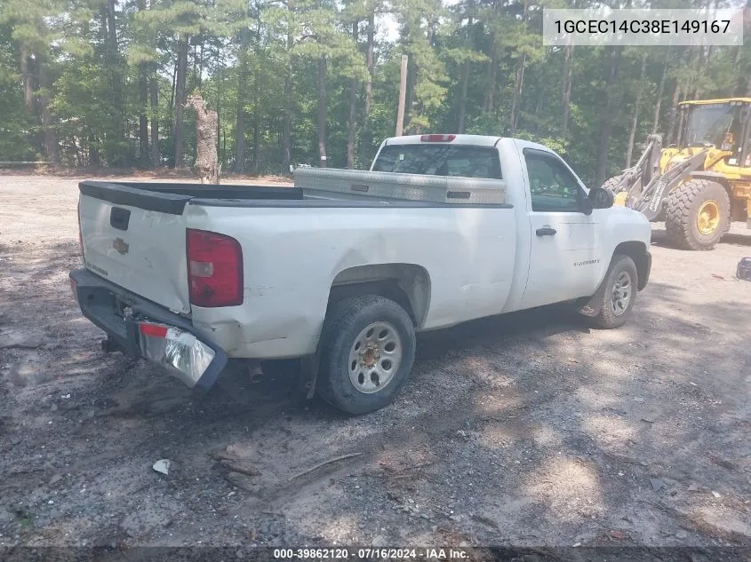 2008 Chevrolet Silverado 1500 Work Truck VIN: 1GCEC14C38E149167 Lot: 39862120