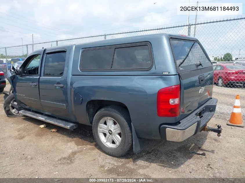 2GCEK13M681184493 2008 Chevrolet Silverado 1500 Lt1