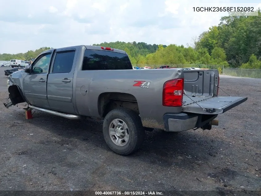 2008 Chevrolet Silverado 2500Hd Ltz VIN: 1GCHK23658F152082 Lot: 40067736