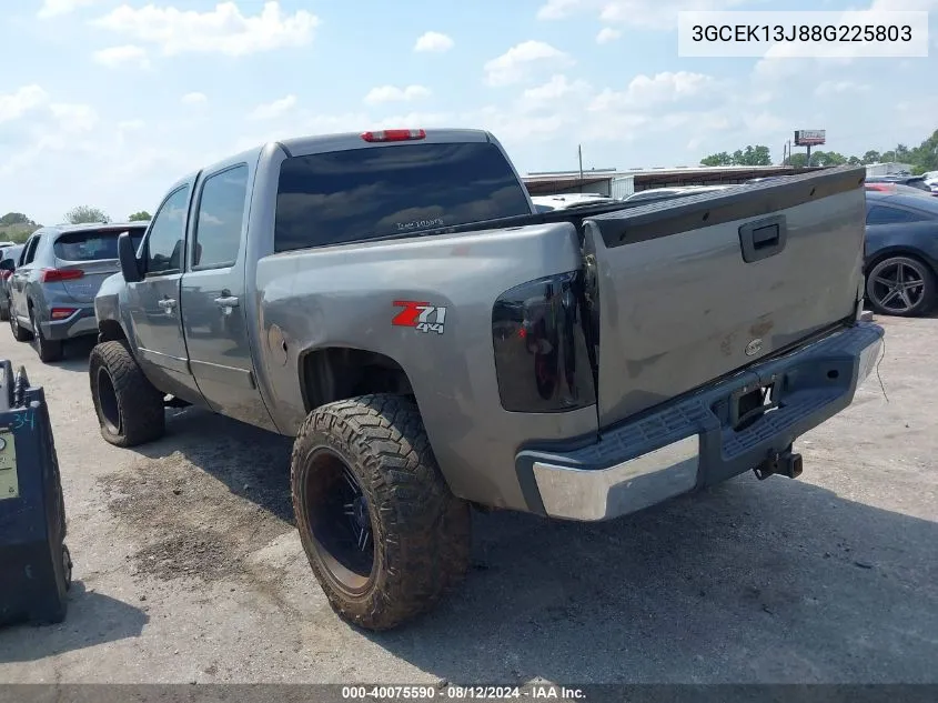 2008 Chevrolet Silverado 1500 Lt1 VIN: 3GCEK13J88G225803 Lot: 40075590