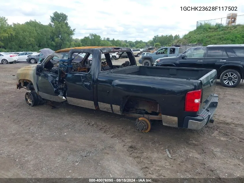 2008 Chevrolet Silverado 2500Hd Ltz VIN: 1GCHK23628F117502 Lot: 40076095