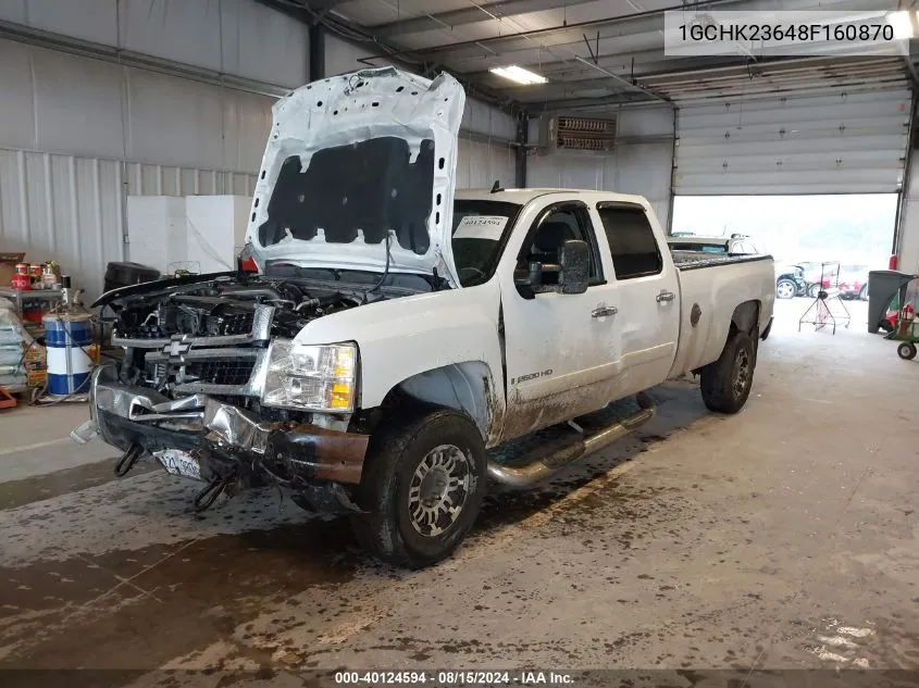 2008 Chevrolet Silverado 2500Hd Lt1 VIN: 1GCHK23648F160870 Lot: 40124594