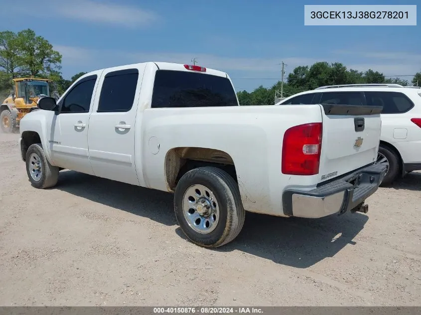 3GCEK13J38G278201 2008 Chevrolet Silverado 1500 Ltz