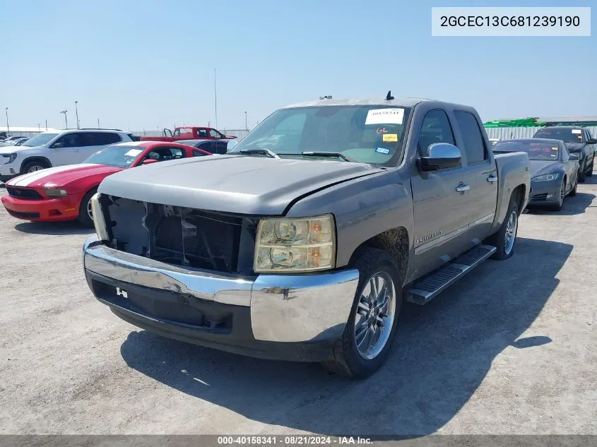 2008 Chevrolet Silverado 1500 Ls VIN: 2GCEC13C681239190 Lot: 40158341