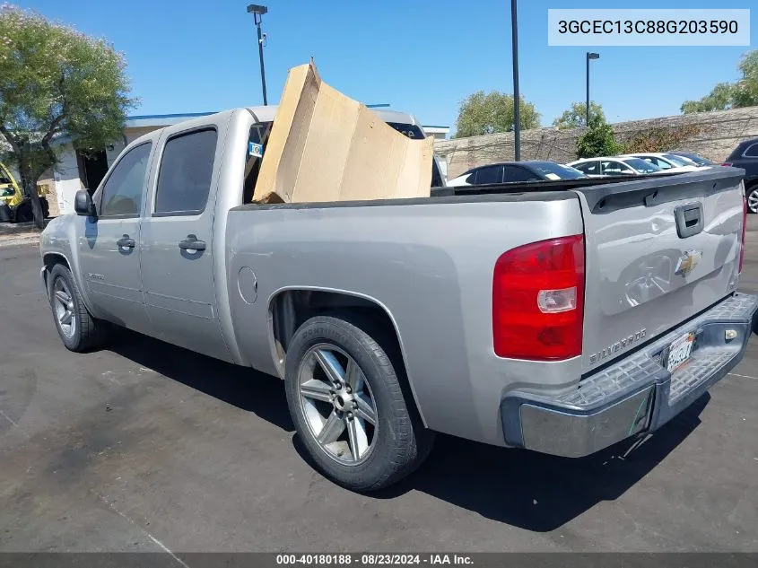 2008 Chevrolet Silverado 1500 Ls VIN: 3GCEC13C88G203590 Lot: 40180188