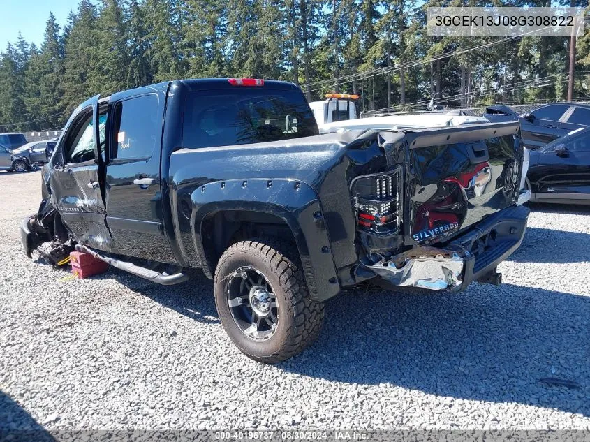 3GCEK13J08G308822 2008 Chevrolet Silverado 1500 Lt1