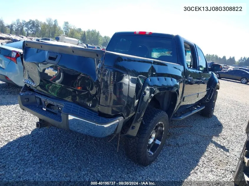 2008 Chevrolet Silverado 1500 Lt1 VIN: 3GCEK13J08G308822 Lot: 40195737