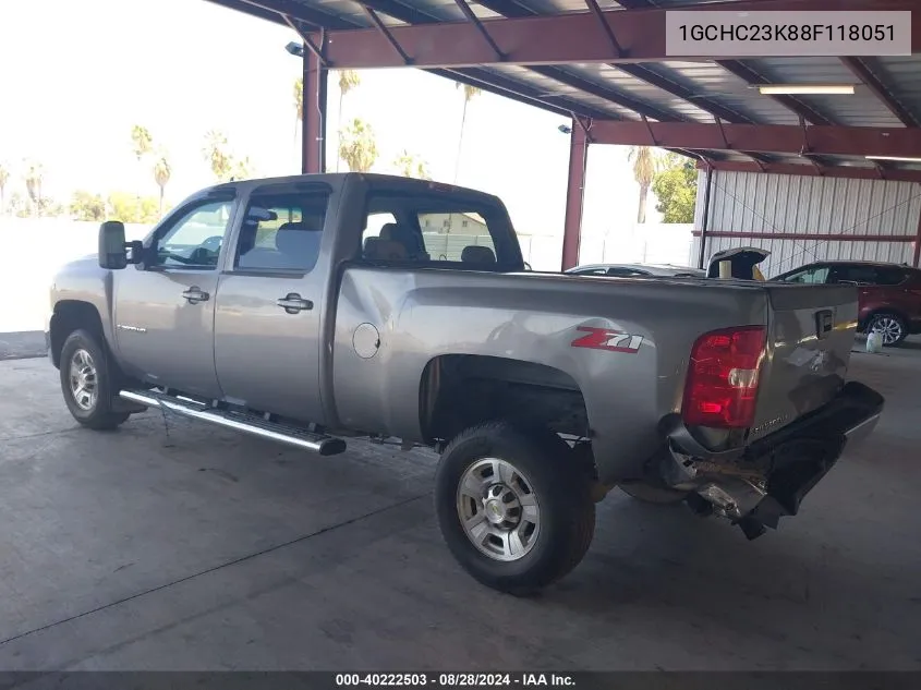 2008 Chevrolet Silverado 2500Hd Lt1/Lt2/Ltz/Work Truck VIN: 1GCHC23K88F118051 Lot: 40222503