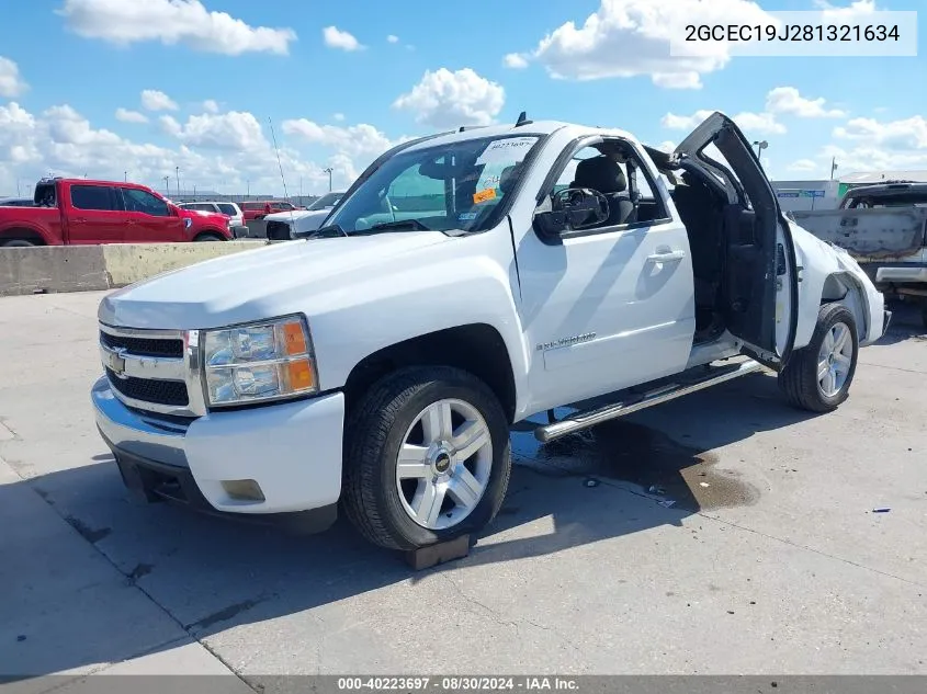 2GCEC19J281321634 2008 Chevrolet Silverado 1500 Lt1