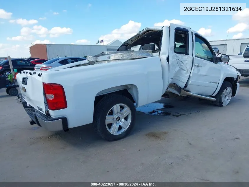 2GCEC19J281321634 2008 Chevrolet Silverado 1500 Lt1