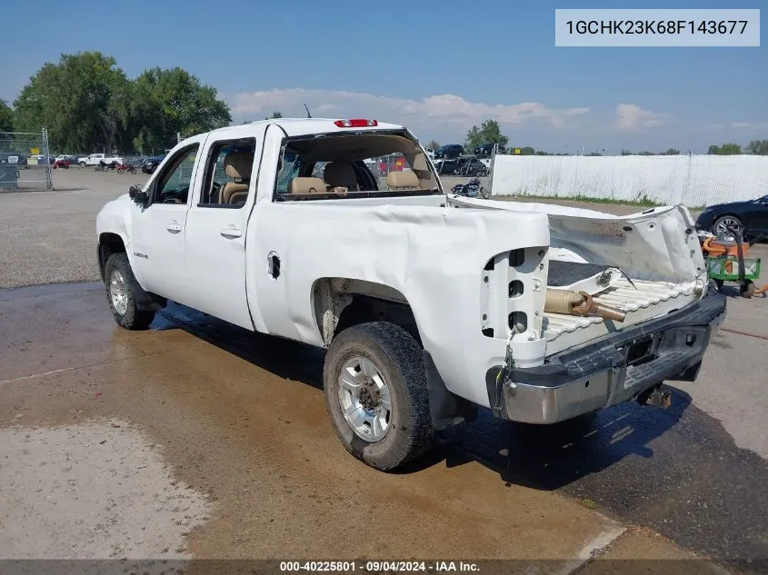 2008 Chevrolet Silverado 2500Hd Ltz VIN: 1GCHK23K68F143677 Lot: 40225801