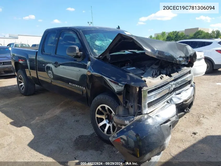 2008 Chevrolet Silverado 1500 Lt1 VIN: 2GCEC19C781306094 Lot: 40232624