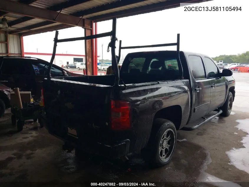 2GCEC13J581105494 2008 Chevrolet Silverado 1500 Lt2