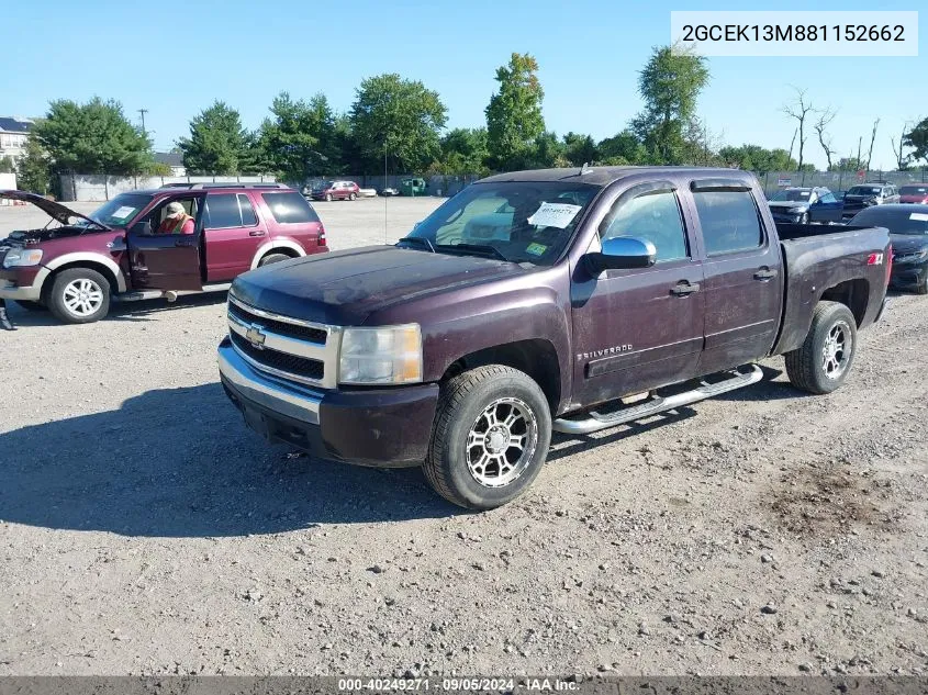 2008 Chevrolet Silverado 1500 Lt1 VIN: 2GCEK13M881152662 Lot: 40249271