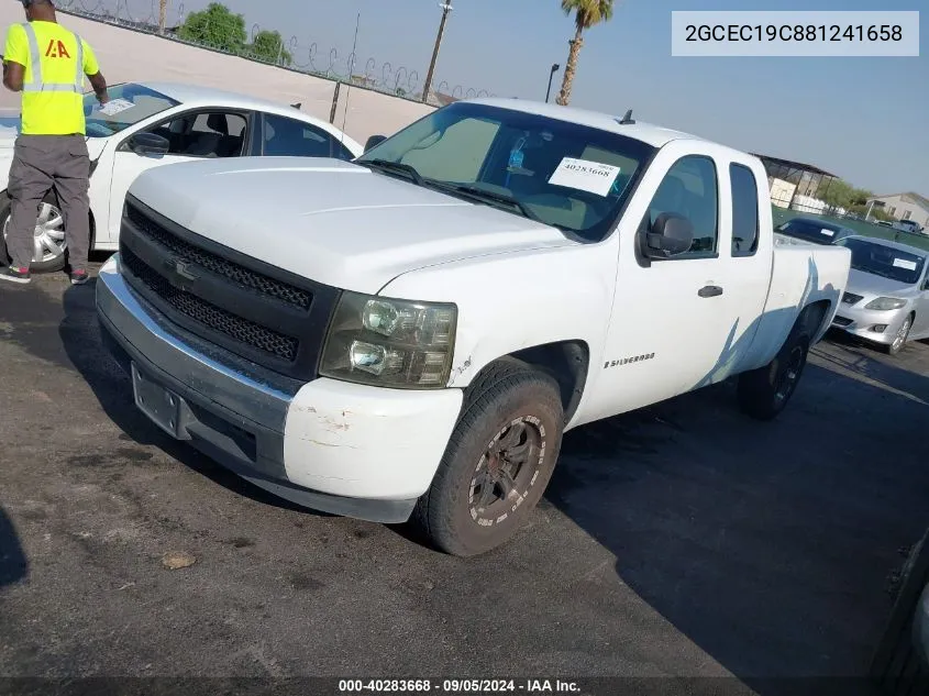 2008 Chevrolet Silverado 1500 Work Truck VIN: 2GCEC19C881241658 Lot: 40283668