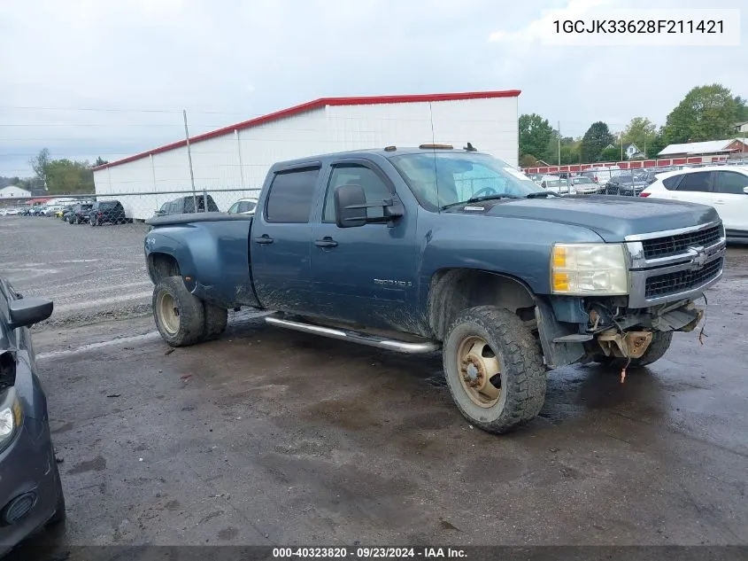 2008 Chevrolet Silverado K3500 VIN: 1GCJK33628F211421 Lot: 40323820