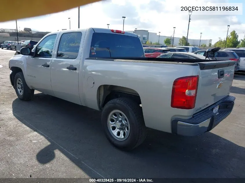 2008 Chevrolet Silverado 1500 Ls VIN: 2GCEC13C581196834 Lot: 40328425