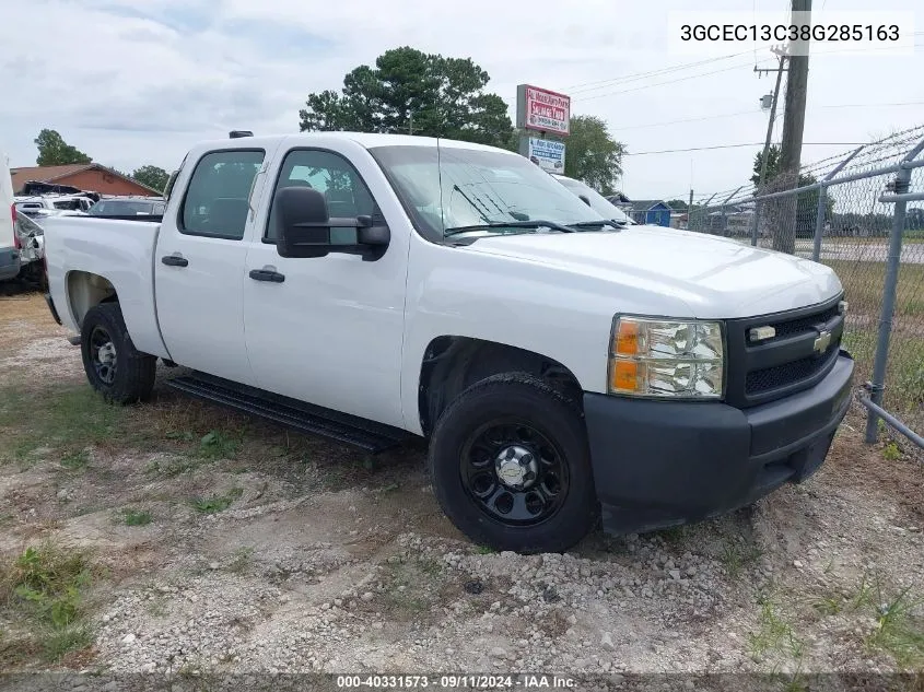 2008 Chevrolet Silverado 1500 Work Truck VIN: 3GCEC13C38G285163 Lot: 40331573