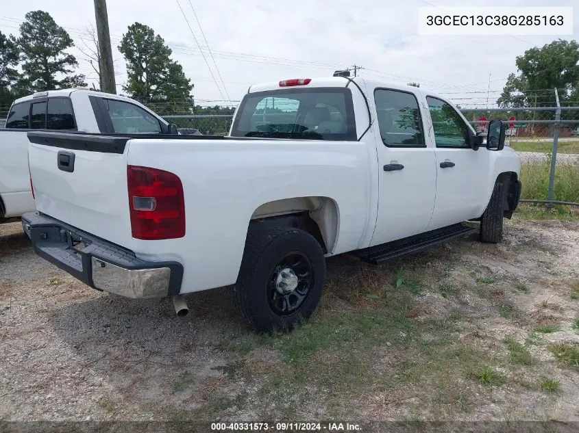 2008 Chevrolet Silverado 1500 Work Truck VIN: 3GCEC13C38G285163 Lot: 40331573