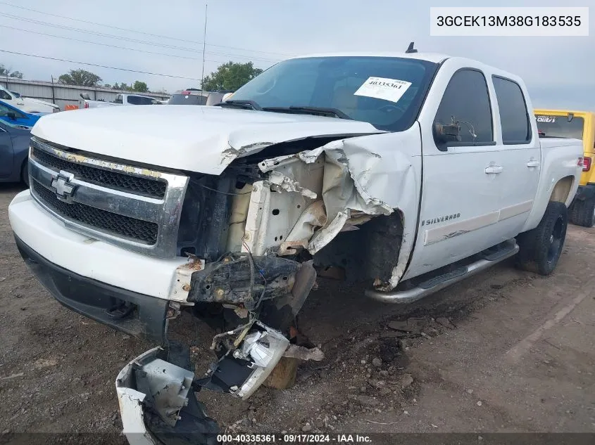 2008 Chevrolet Silverado 1500 Ltz VIN: 3GCEK13M38G183535 Lot: 40335361