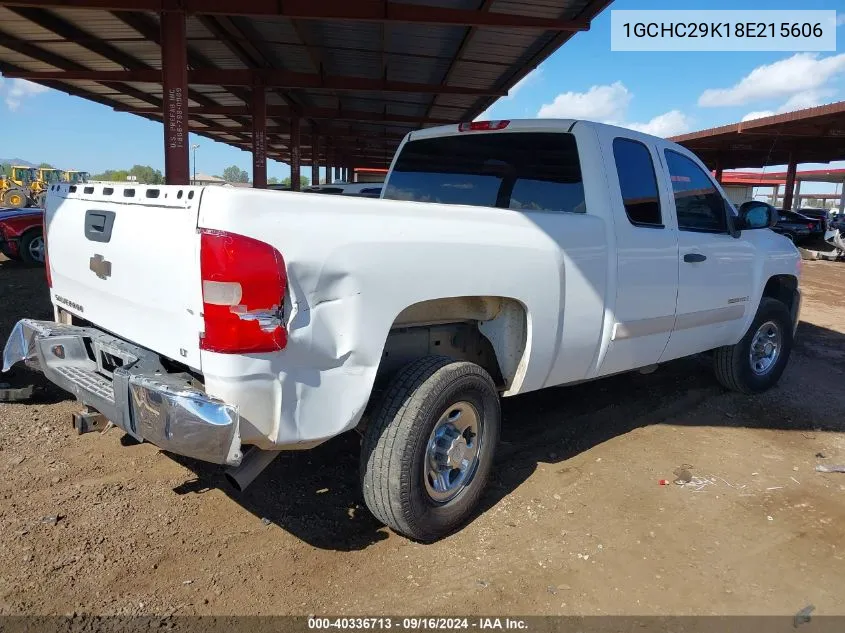 2008 Chevrolet Silverado 2500Hd Lt W/1Lt VIN: 1GCHC29K18E215606 Lot: 40336713