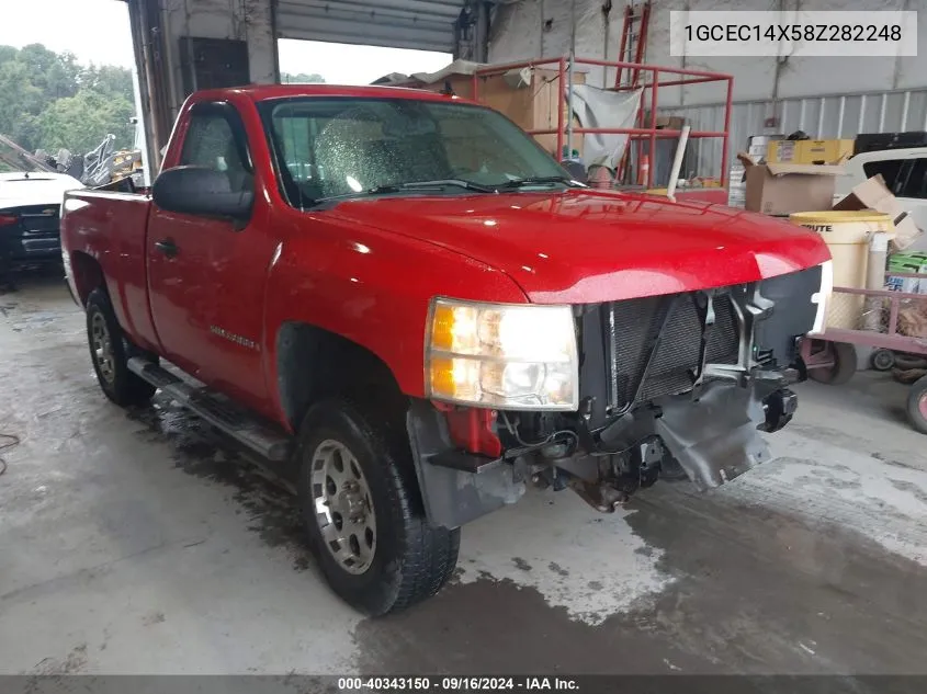 2008 Chevrolet Silverado 1500 Work Truck VIN: 1GCEC14X58Z282248 Lot: 40343150