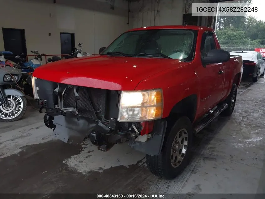 2008 Chevrolet Silverado 1500 Work Truck VIN: 1GCEC14X58Z282248 Lot: 40343150