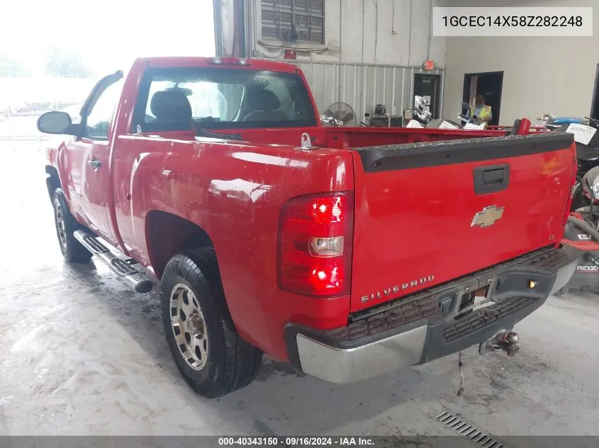 2008 Chevrolet Silverado 1500 Work Truck VIN: 1GCEC14X58Z282248 Lot: 40343150