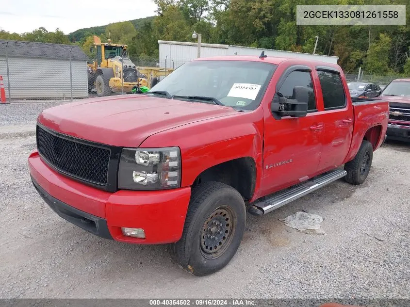 2GCEK133081261558 2008 Chevrolet Silverado 1500 Ltz