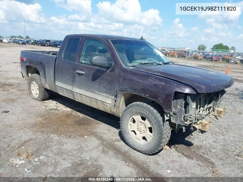 2008 Chevrolet Silverado 1500 Lt2 VIN: 1GCEK19J98Z111820 Lot: 40356340