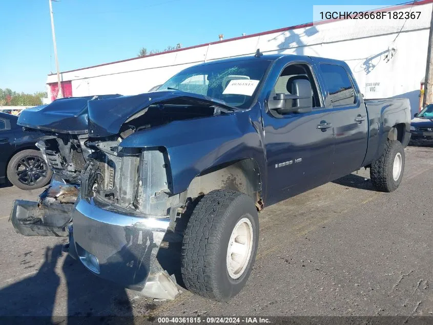 2008 Chevrolet Silverado 2500Hd Lt1/Lt2/Ltz/Work Truck VIN: 1GCHK23668F182367 Lot: 40361815