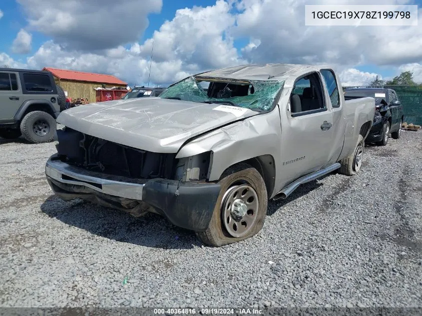 2008 Chevrolet Silverado 1500 Work Truck VIN: 1GCEC19X78Z199798 Lot: 40364816