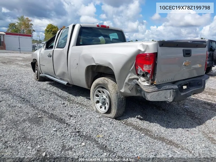 2008 Chevrolet Silverado 1500 Work Truck VIN: 1GCEC19X78Z199798 Lot: 40364816