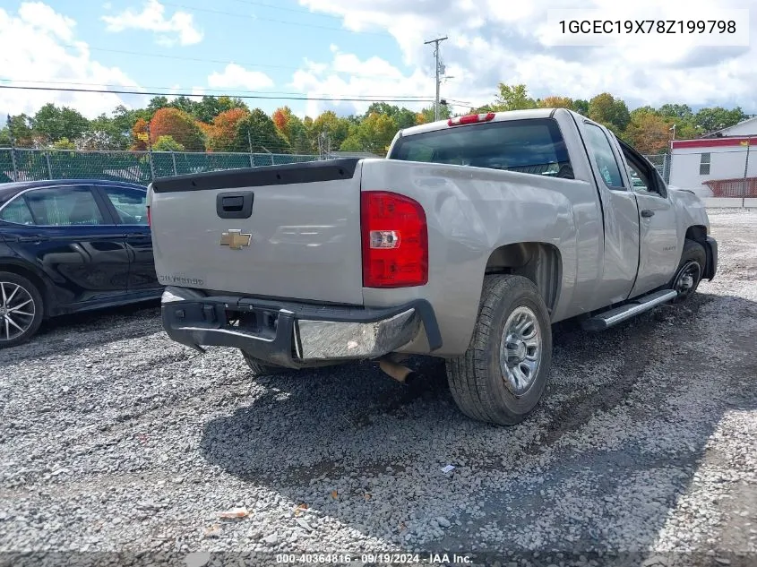 1GCEC19X78Z199798 2008 Chevrolet Silverado 1500 Work Truck