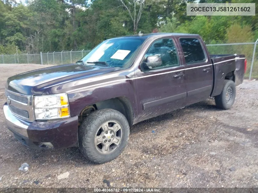 2008 Chevrolet Silverado 1500 Lt1 VIN: 2GCEC13J581261602 Lot: 40365752