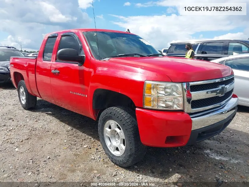 2008 Chevrolet Silverado 1500 Lt1 VIN: 1GCEK19J78Z254362 Lot: 40384958