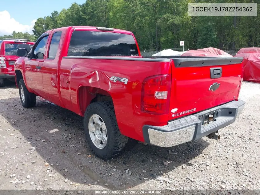 2008 Chevrolet Silverado 1500 Lt1 VIN: 1GCEK19J78Z254362 Lot: 40384958